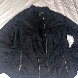 Tail Black Quilted Jacket with Zipper